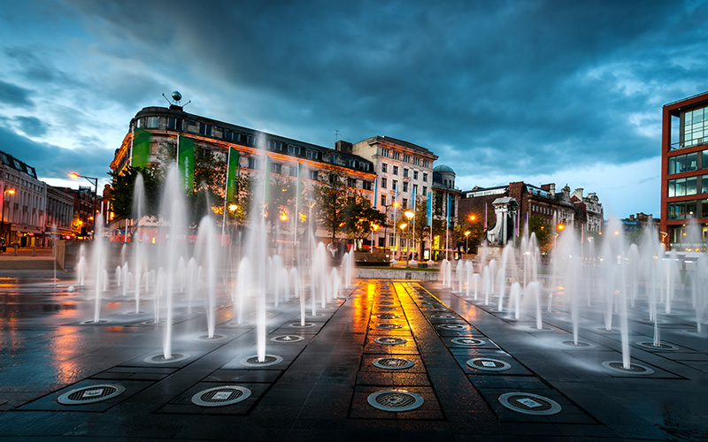 SilverOpus Manchester UK Picadilly fountains
